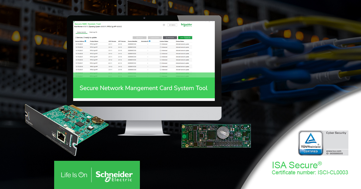 Schneider Electric é a primeira do setor de infraestrutura de TI a obter certificação de cibersegurança